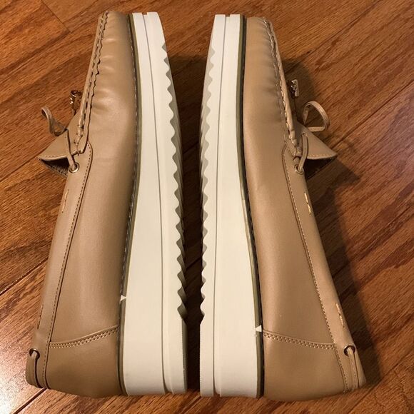 Anjou femme Size 41.5 slip on tan loafers NWOT - Picture 3 of 12